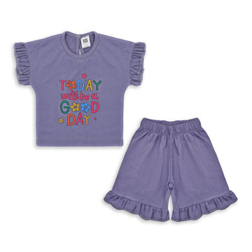Baby Girl Tee & Short Set(Good Day)