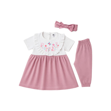 Baby Girl Frock & Trouser Hairband