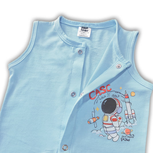 Newborn Baby Sleeveless Romper (Astronaut)