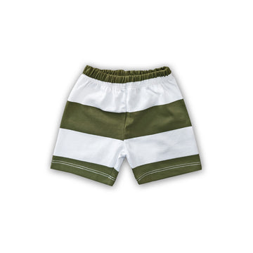 Baby Short ( White-Olive )