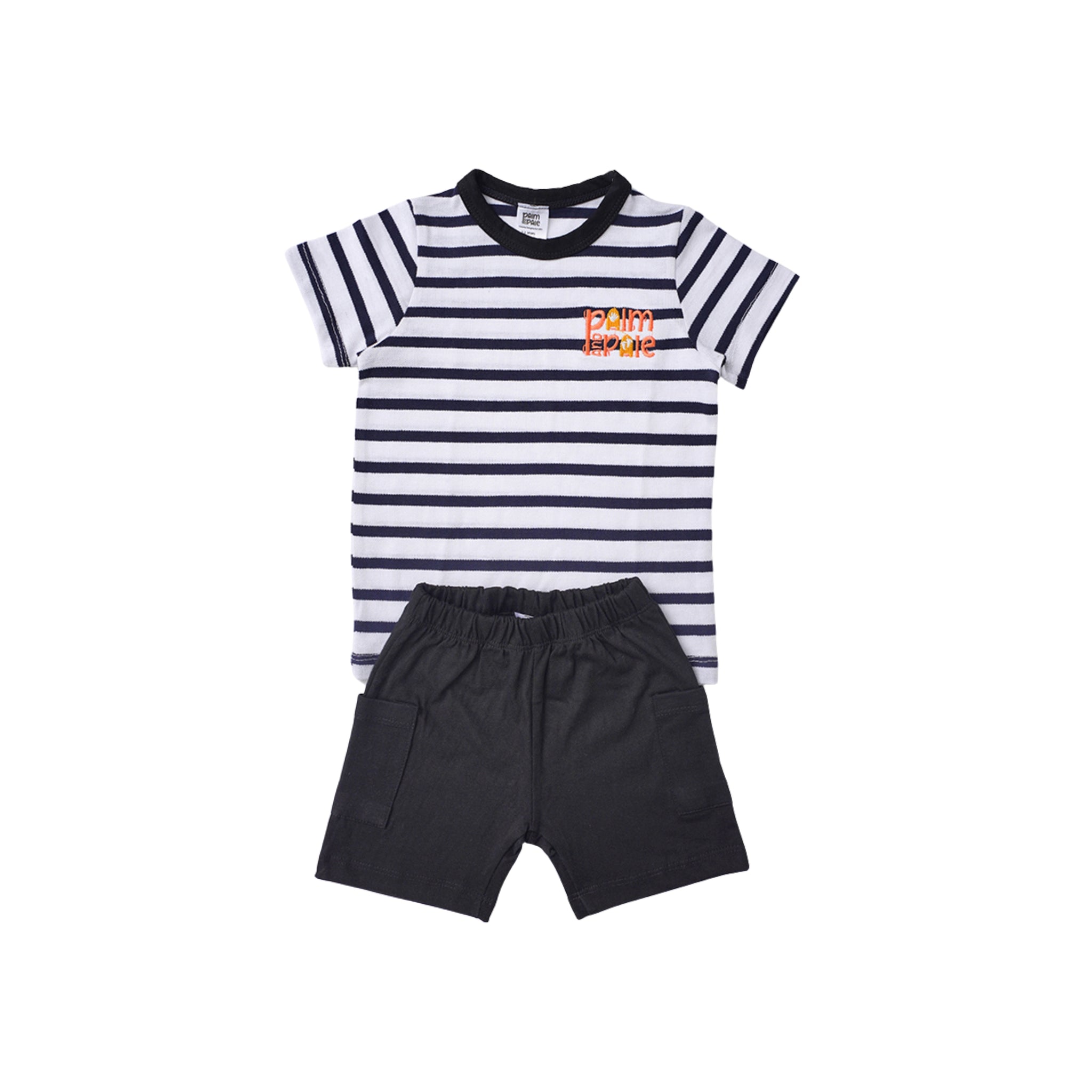 T-Shirt & Short Set (Stripe)
