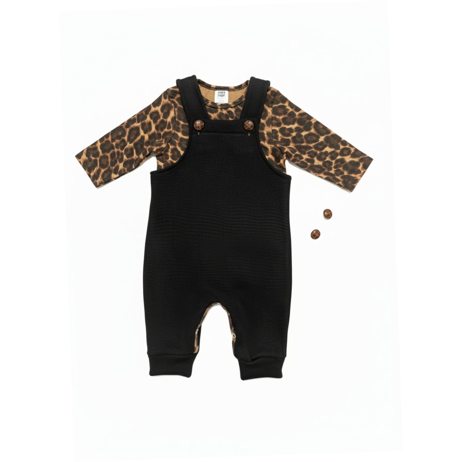 Baby Fleece Romper Set (Tiger Print)