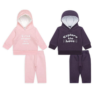 Set of 4 Pack Baby Hoodie &  Trouser